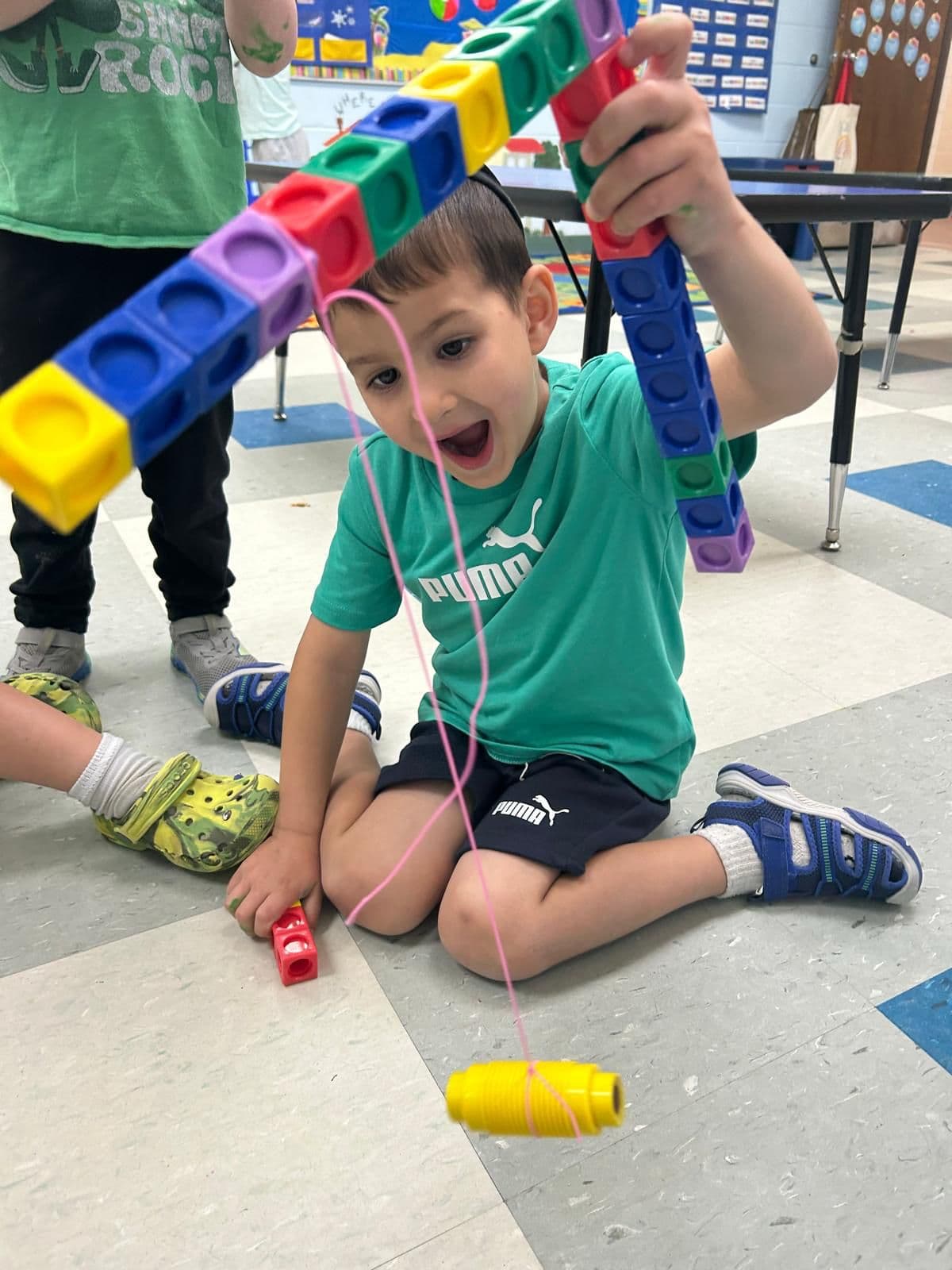A moment from life at Shaarei Zion Preschool